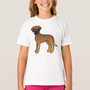 T-shirt Danois tigré mignon chien de dessin animé