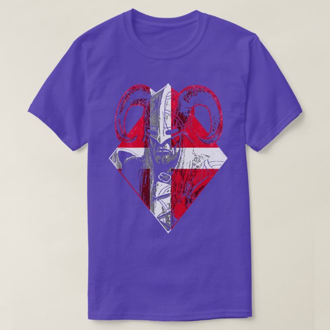 T-shirt Danois Viking Warrior 7 (Design devant)