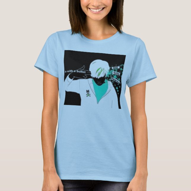 T-shirt Dans avec une balle, avec des coeurs (Devant)