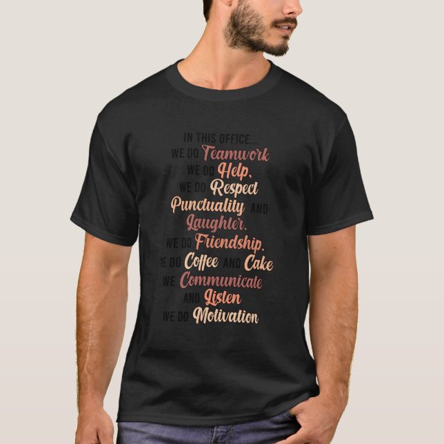 T-shirt Dans Ce Bureau Admin Assistant Administratif Assi (Devant)