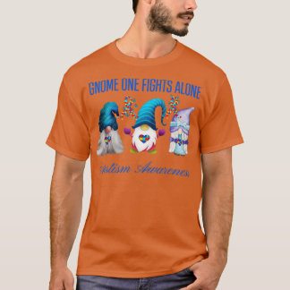 T-shirt Dans cette famille, personne ne combat seul l'auti
