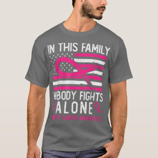 T-shirt Dans Cette Famille, Personne Ne Lutte Seul Cancer
