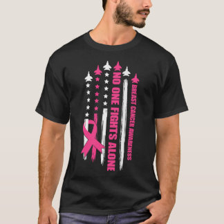 T-shirt Dans Cette Famille, Personne Ne Lutte Seul Cancer