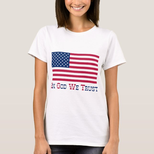 T-shirt Dans Dieu nous faisons confiance (Devant)