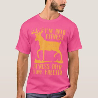 T-shirt Dans Fitness Fit Ness Deer Freezer Chasse Drôle