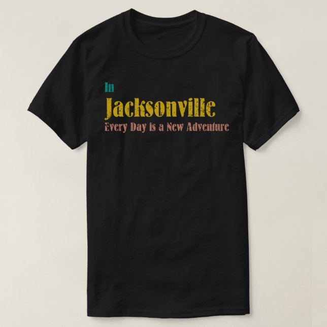 T-shirt Dans Jacksonville Everyday texturé noir (Design devant)