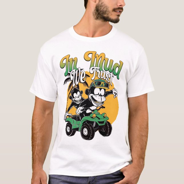 T-shirt Dans la boue, nous faisons confiance (Devant)