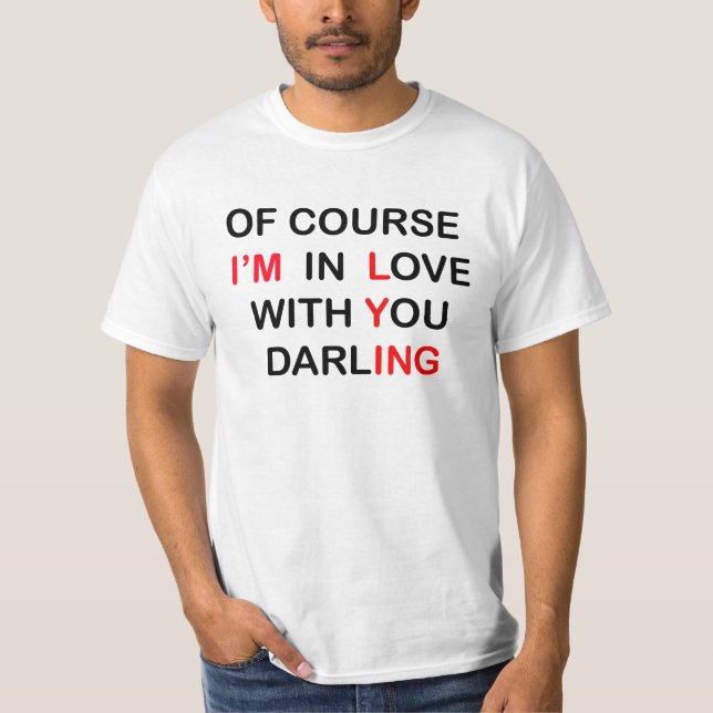 T-shirt Dans la chemise menteuse d'amour (Devant)