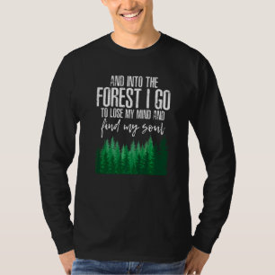 T-shirt Dans La Forêt Camping Nature Aventures Randonneurs