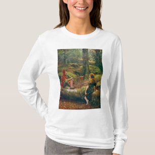 T-shirt Dans la forêt d'Arden, vers 1892 par John Collier