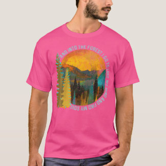 T-shirt Dans La Forêt Je Va Randonnée Shirt Nature Lover C