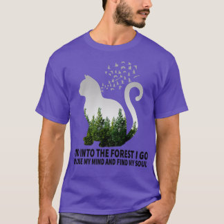 T-shirt Dans La Forêt Je Vais Perdre Mon Esprit Chats Camp