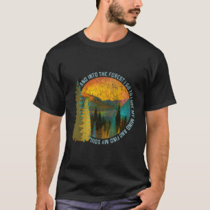 T-shirt Dans la forêt Je vais Randonnée Camg Nature