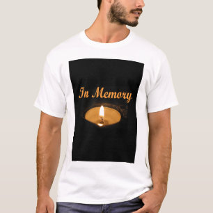 T-shirt Dans la lueur de bougie de mémoire
