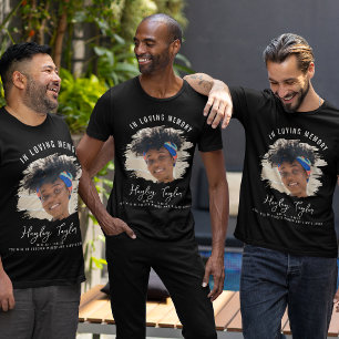 T-shirt Dans la mémoire aimante   Brossé effet photo Memor