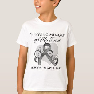 T-shirt Dans la mémoire de mon papa - cancer du cerveau