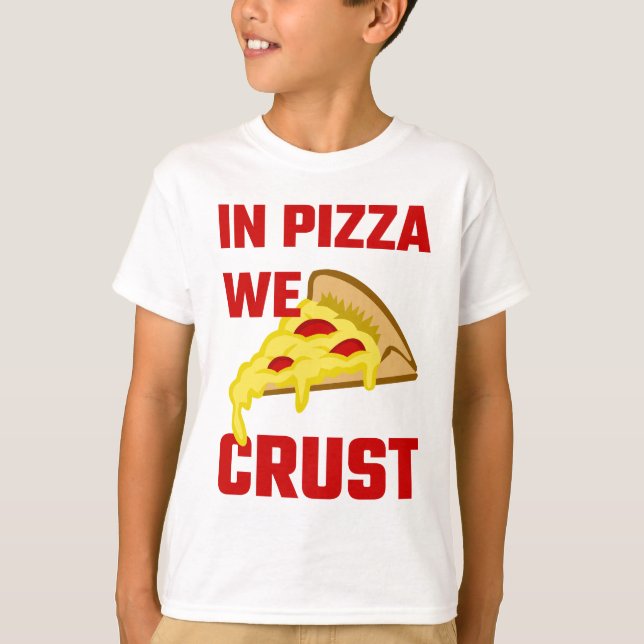 T-shirt Dans La Pizza, Nous Croûtons (Devant)