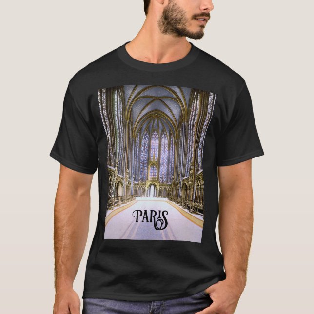T-shirt Dans la Sainte-Chapelle à Paris (1900) (Devant)