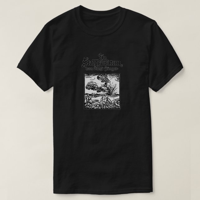 T-shirt Dans La Tempête De Stahlgewittern De Sl Ernst Jung (Design devant)