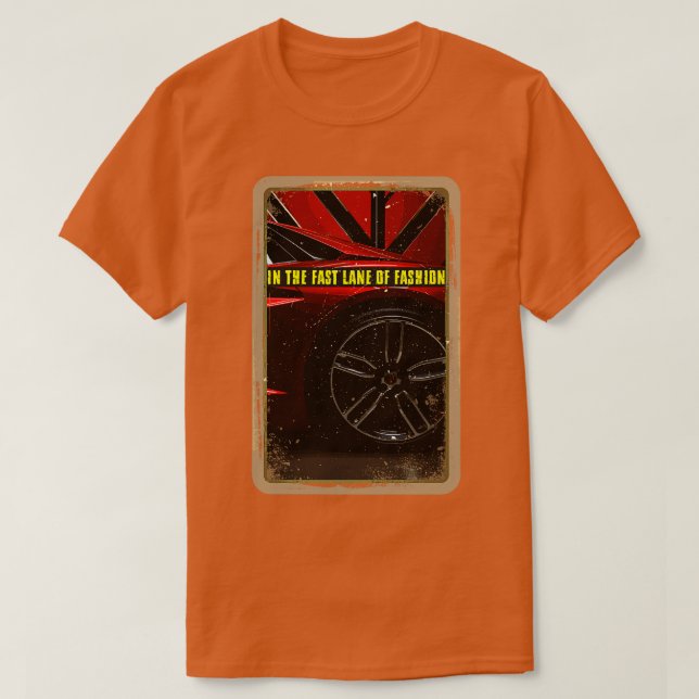 T-shirt Dans la voie rapide de la mode (Design devant)
