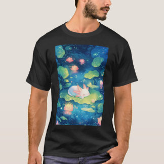 T-shirt Dans l'Axolotl Flower Pond Sweet Escape