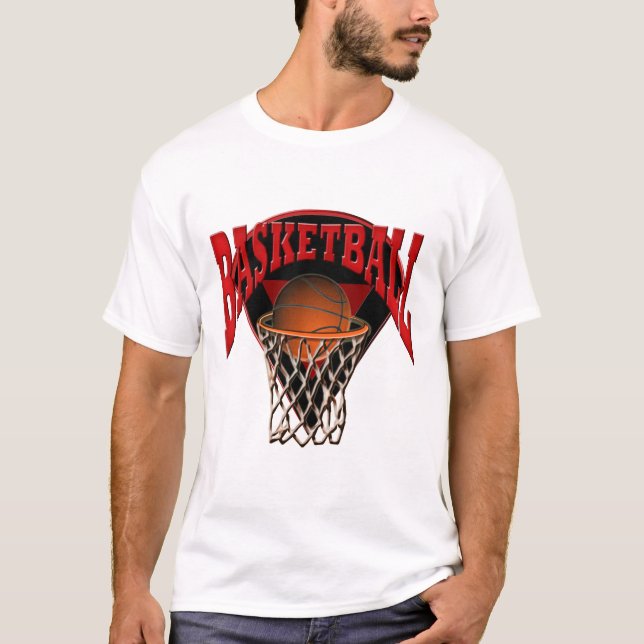 T-shirt Dans le basket-ball et le panneau arrière de (Devant)