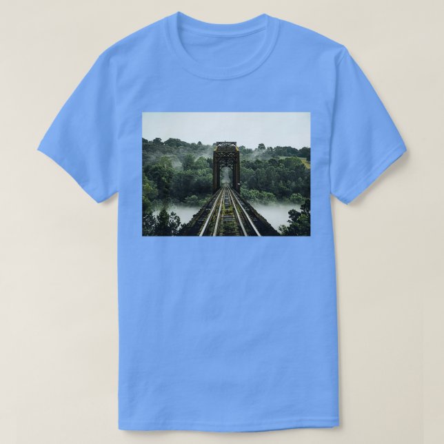 T-shirt Dans le chemin de fer brumeux (Design devant)