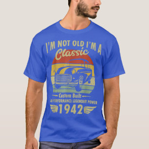 T-shirt Dans le Classic Car 80th Birthday Poison 80 Years 