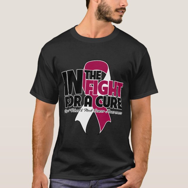 T-shirt Dans le combat pour un traitement - cancer de la (Devant)