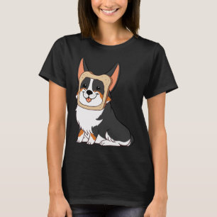 T-shirt Dans le Corgi de pain noir