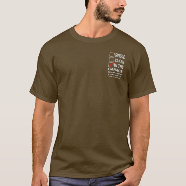 T-SHIRT DANS LE GARAGE BÂTIMENT D'UNE CHAÎNE CHAUDE (Devant)