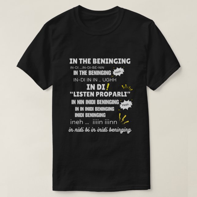 T-shirt Dans le mème qui bénit (Design devant)