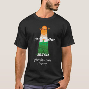 T-shirt Dans le Not Irish But Kiss Me Anyway Women At Suns