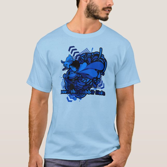 T-shirt Dans le trou du lapin (Devant)