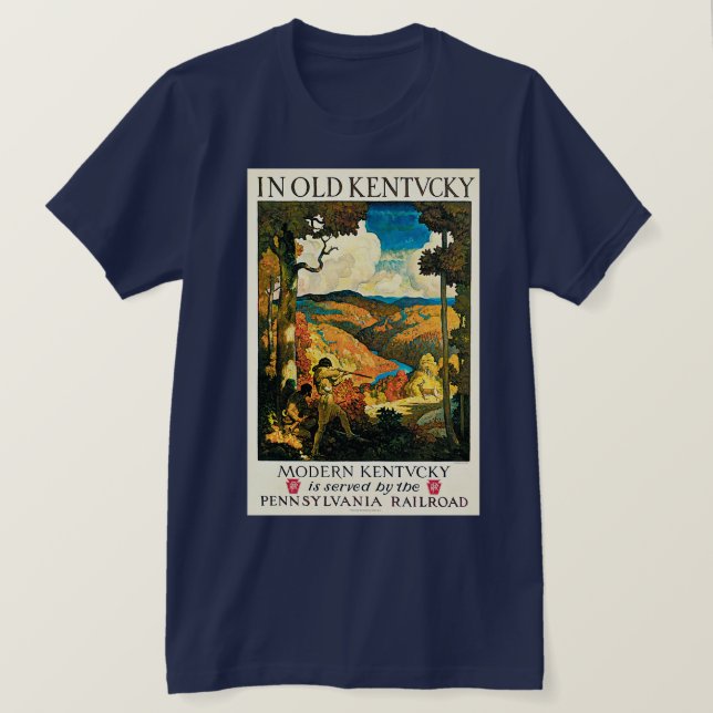 T-shirt Dans le vieux Kentucky (Design devant)