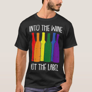 T-shirt Dans Le Vin Pas La Fierté Bisexuelle Étiquette Boi