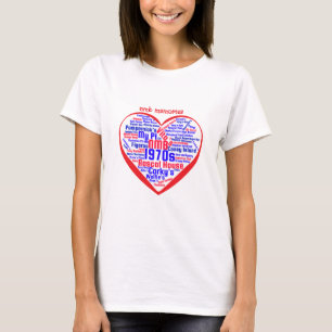 T-shirt dans les années 1960, 1970, 1980