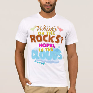 T-shirt Dans les nuages pour les gens de l'informatique