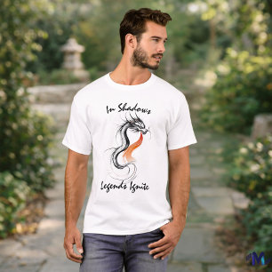 T-shirt Dans l'ombre, les légendes allumées - mystérieux d