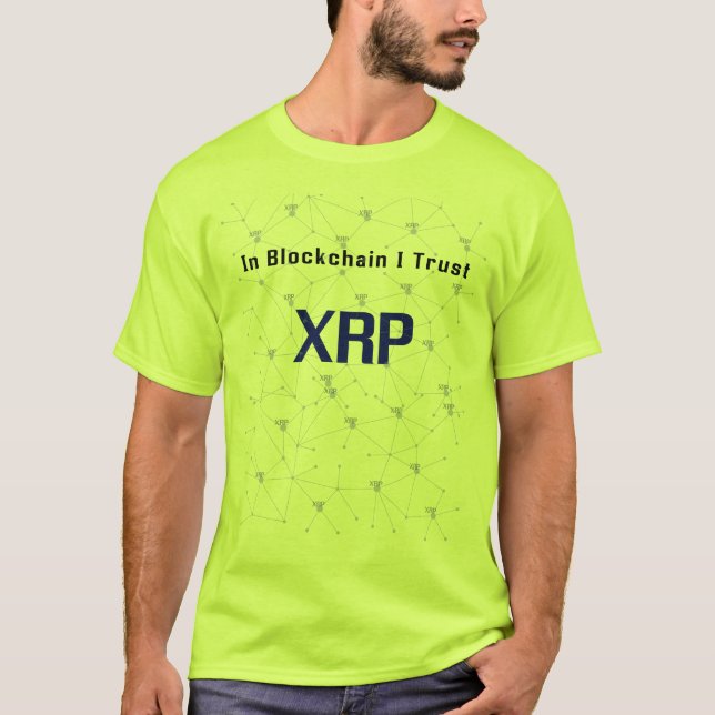 T-shirt Dans l'ondulation de la confiance XRP de (Devant)