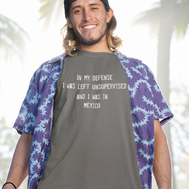 T-shirt Dans Ma Défense, Drôle Mexique Boire (Créateur téléchargé)