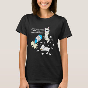 T-shirt Dans Ma Défense, J'Ai Été Laissé Sans Surveillance