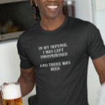 T-shirt Dans Ma Défense, On N'A Pas Surveillé La Bière.<br><div class="desc">Cette conception a été créée par art numérique. Vous pouvez modifier le style de cette chemise en choisissant Plus > sous l'option de style. Il peut être personnalisé dans la zone fournir ou customiser en choisissant le clic pour customiser une autre option et en changeant le nom, les initiales ou...</div>
