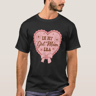 T-shirt Dans Ma Fille Maman Era Ribbon Cute Bow Coquette S