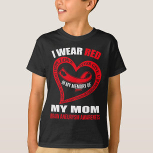 T-shirt Dans ma mémoire de ma mère CERVEAU ANEURYSM SENSIB