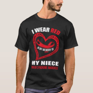 T-shirt Dans ma mémoire de ma nièce MARFAN SYNDROME SENSIB