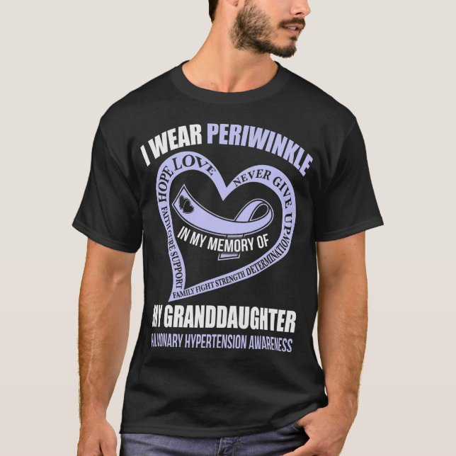 T-shirt Dans ma mémoire de ma petite-fille PULMONARY HYPER (Devant)