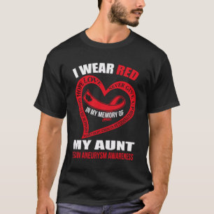 T-shirt Dans ma mémoire de ma tante BRAIN ANEURYSM SENSIBI
