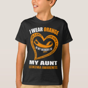 T-shirt Dans ma mémoire de ma tante LEUKEMIA SENSIBILISATI