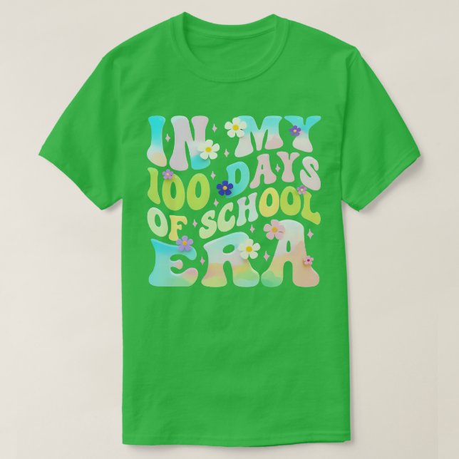 T-shirt Dans mes 100 jours d'école (Design devant)